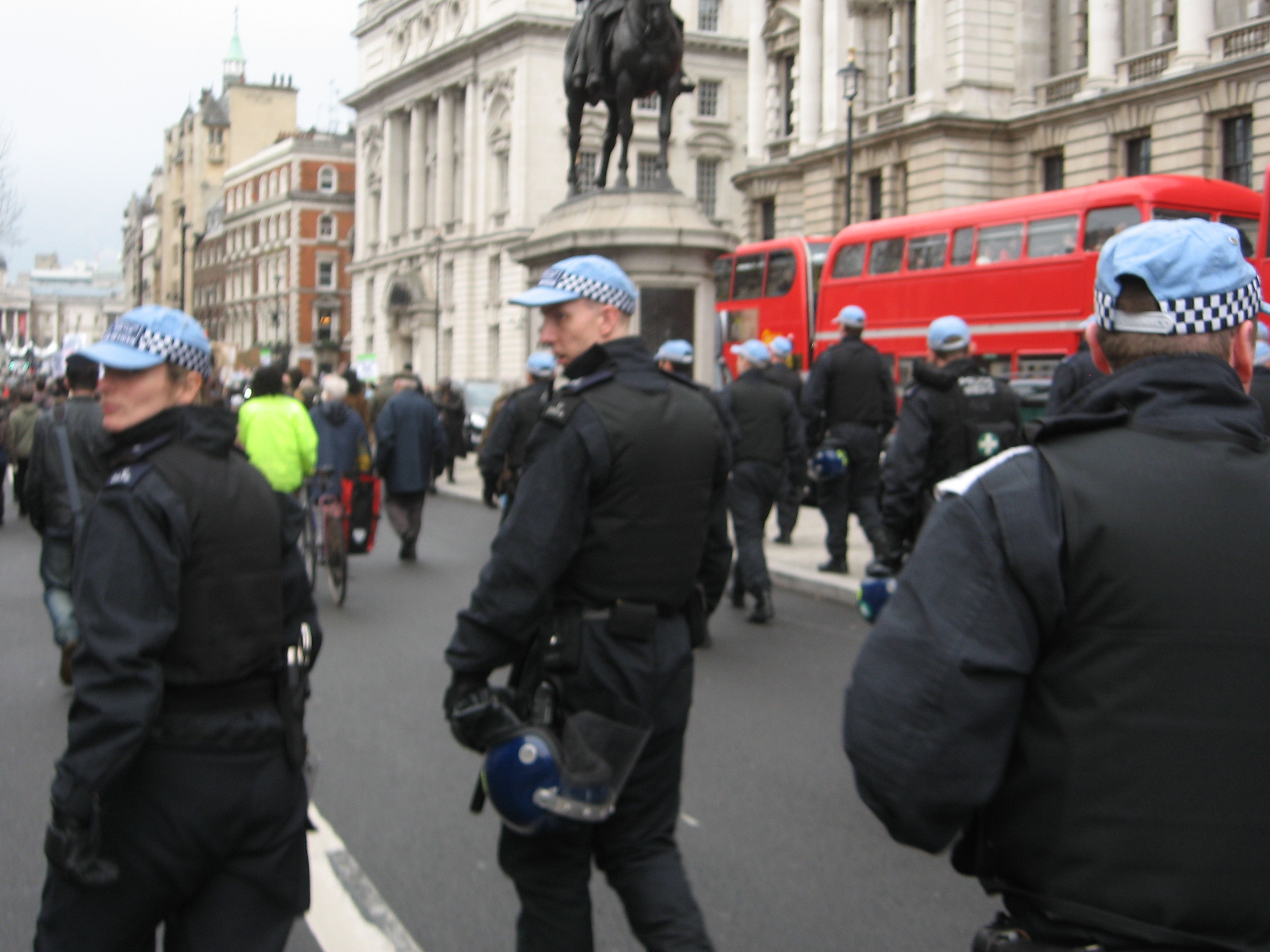 Cops amongst the crowd